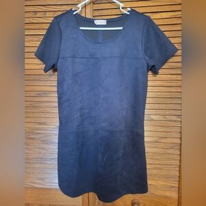 Altar'd State Navy‎ Blue Velvet Feel Mini Dress Size Medium